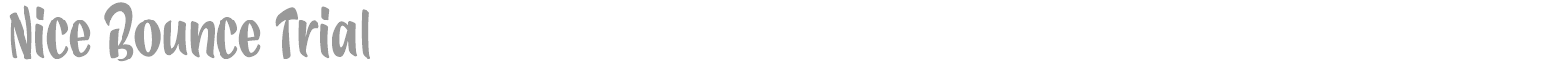 Nice Bounce font preview